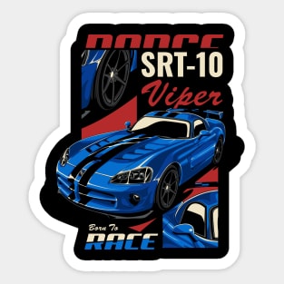 Dodge SRT-10 Viper Born To Race Sticker